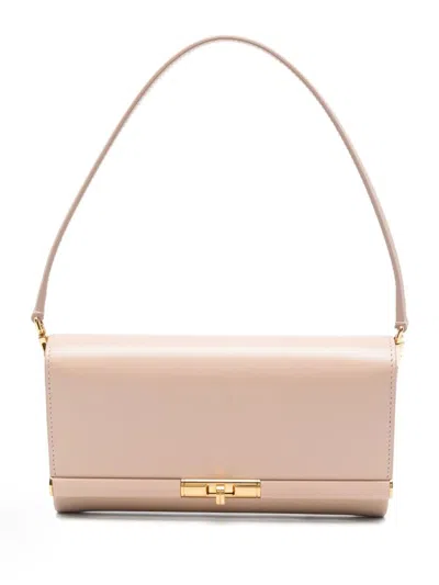 Dolce & Gabbana Powder Pink Leather Marlene Clutch