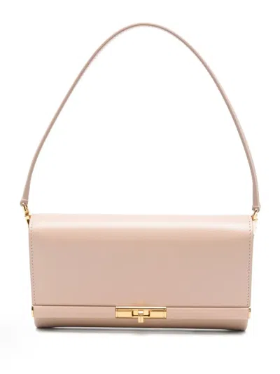 Dolce & Gabbana Powder Pink Leather Marlene Clutch