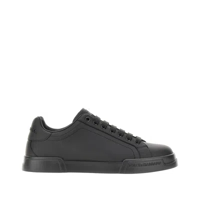 DOLCE & GABBANA PPA LEATHER 'PORTOFINO' SNEAKERS