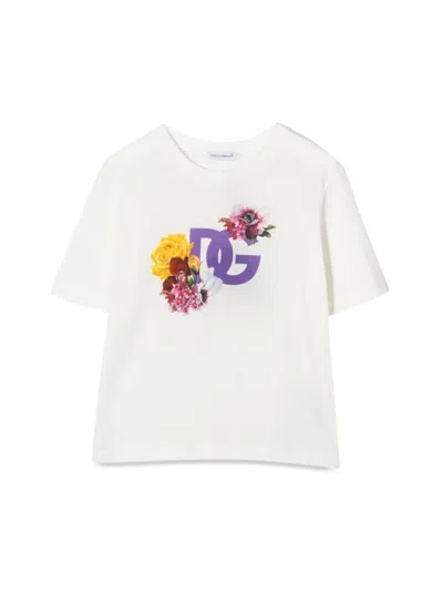 Dolce & Gabbana Kids' Prato T-shirt In White