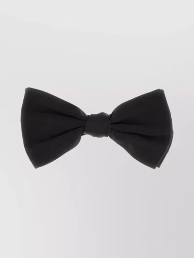 Dolce & Gabbana Pre-tied Silk Bow Tie In Black