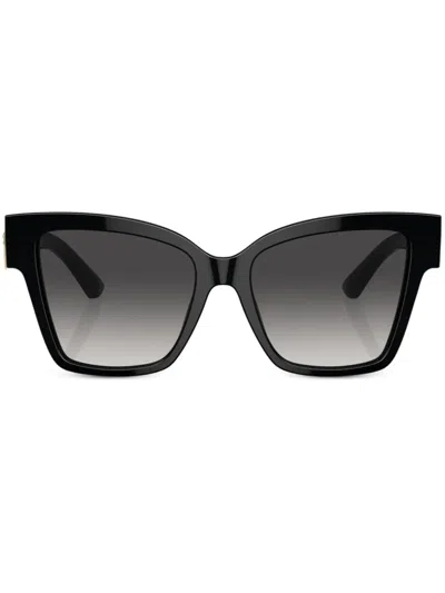 Dolce & Gabbana Precious Square-frame Sunglasses In Black