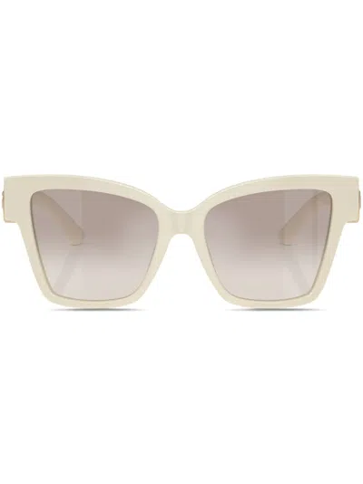 DOLCE & GABBANA PRECIOUS SQUARE-FRAME SUNGLASSES