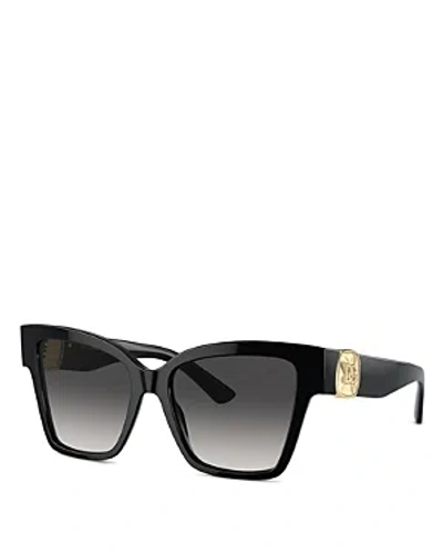 Dolce & Gabbana Precious Story Square Sunglasses, 54mm In Black