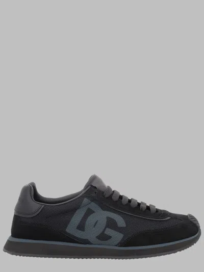Dolce & Gabbana Premium High-top Sneakers For Men In Black