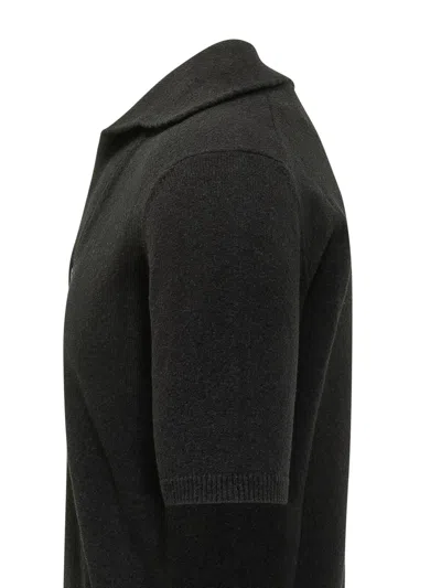 Dolce & Gabbana Premium Polo With Neck Detailing In Nero