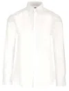 Dolce & Gabbana Premium Raffia Concealed Shirt In White