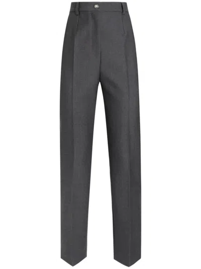 DOLCE & GABBANA DOLCE & GABBANA PRESSED CREASE STRAIGHT LEG TROUSERS