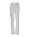Dolce & Gabbana Stretch Wool Twill Pants With Straight Leg In White