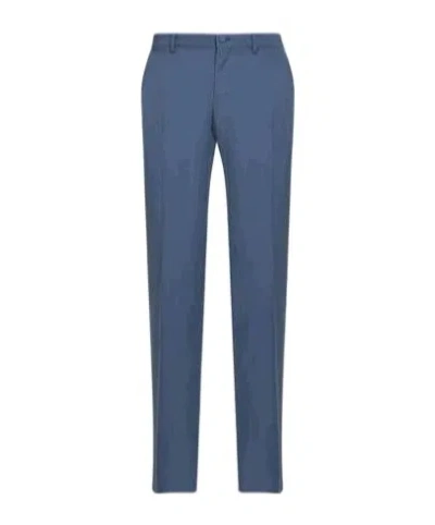 Dolce & Gabbana Dolce  Gabbana Pressed Crease Tailored Pants In Blue