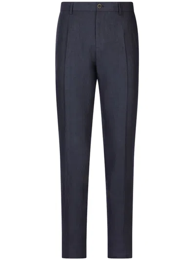 Dolce & Gabbana Pressed-crease Tailored Trousers In Black