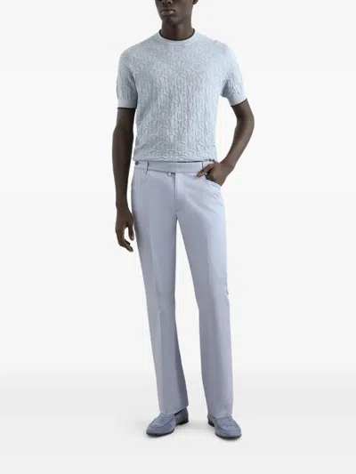 Dolce & Gabbana Pressed-crease Trousers In Gray