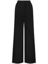 Dolce & Gabbana Two-way Stretch Wool Trousers In Black