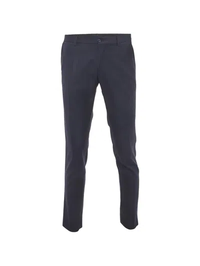 Pre-owned Dolce & Gabbana Pressed-crease Tailored Trousers In Blue