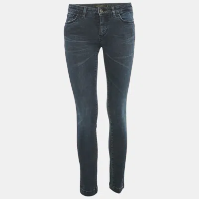 Pre-owned Dolce & Gabbana Pretty Blue Denim Jeans S Waist 28"