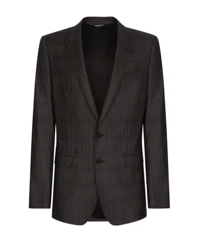 DOLCE & GABBANA PRINCE OF WALES CHECK PATTERN BLAZER