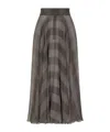 Dolce & Gabbana Prince Of Wales Check Skirt In Black