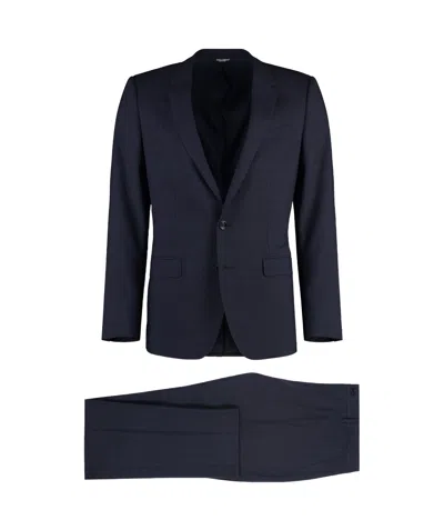 Dolce & Gabbana Prince Of Wales Check Two-piece Suit In Black