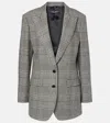 Dolce & Gabbana Prince Of Wales Check Wool-blend Blazer In Grey