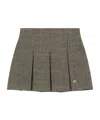Dolce & Gabbana Prince-of-wales Pattern Skirt In Gray
