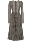 Dolce & Gabbana Check-pattern Dress In Grey
