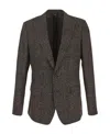 Dolce & Gabbana Prince Of Wales Single-breasted Blazer In Black