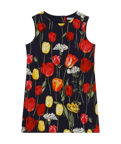 DOLCE & GABBANA TULIP PRINT DRESS