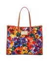 Dolce & Gabbana Print Large Shopping Tote In Floral Multi