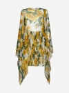 DOLCE & GABBANA PRINT SILK MINI KAFTAN