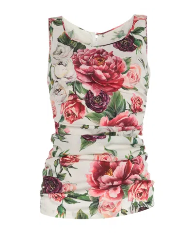 Dolce & Gabbana Print Top In Multi