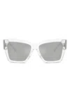 Dolce & Gabbana Dg4493 Square Acetate Sunglasses In Weiss