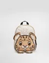 Dolce & Gabbana Printed Backpack With Dg Patch In Multi