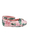 Dolce & Gabbana Printed Ballet Flats In Pink