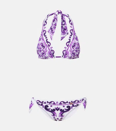 DOLCE & GABBANA PRINTED BIKINI