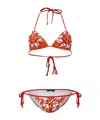 Dolce & Gabbana Printed Bikini In Multicolor