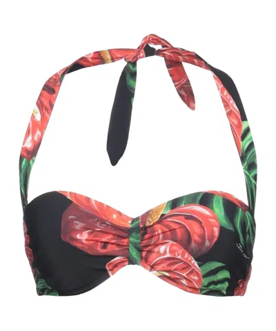 Dolce & Gabbana Printed Bikini Top In Multi