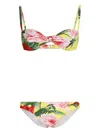 Dolce & Gabbana Printed Bikini In Yellow