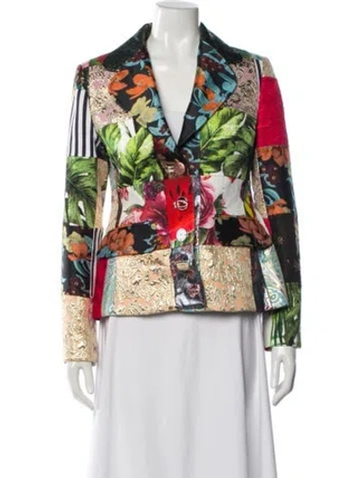 Pre-owned Dolce & Gabbana Printed Blazer In Multi