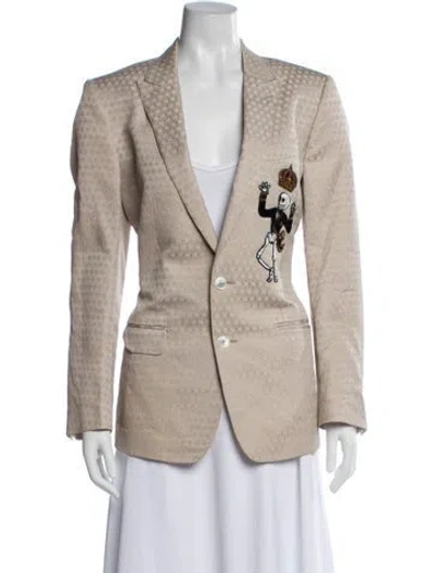 Pre-owned Dolce & Gabbana Printed Blazer In Neutrals