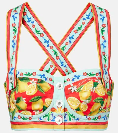 Dolce & Gabbana Bedrucktes Bustier-top