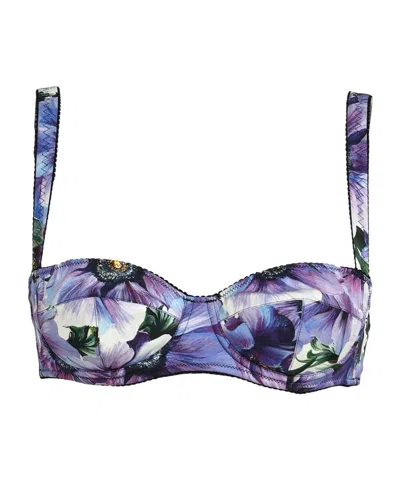 Dolce & Gabbana Printed Bras In Green