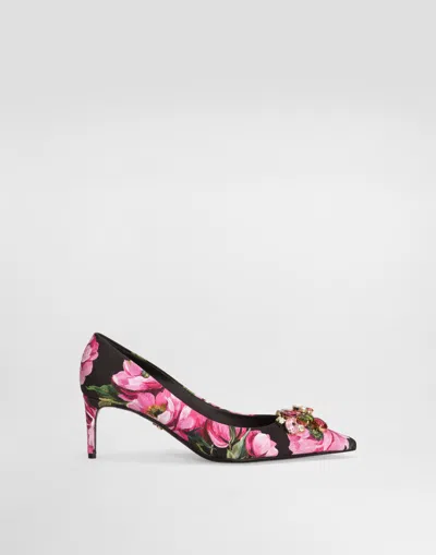DOLCE & GABBANA PRINTED BROCADE PUMPS