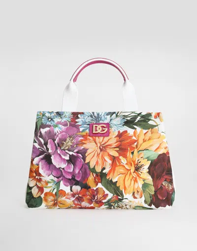 Dolce & Gabbana Printed Canvas Handbag