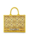Dolce & Gabbana Printed Canvas Tote In Azulejos