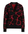 Dolce & Gabbana Printed Cardigans In Black