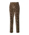 Dolce & Gabbana Printed Casual Pants In Brown