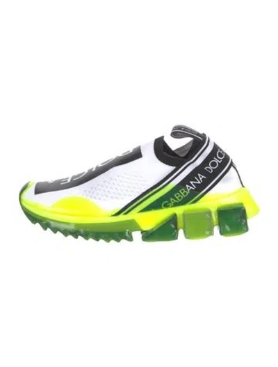 Pre-owned Dolce & Gabbana Printed Chunky Sneakers In Green