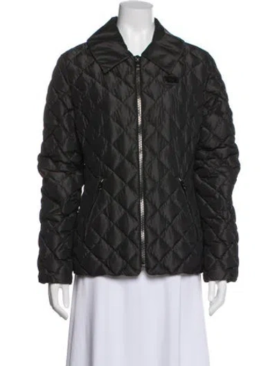 Pre-owned Dolce & Gabbana Printed Coat In Gray
