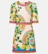 Dolce & Gabbana Printed Cotton-blend Minidress