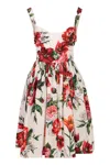 Dolce & Gabbana Flower-print Poplin Dress